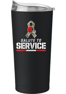 Cleveland Browns Salute to Service Stainless Steel Tumbler - Black