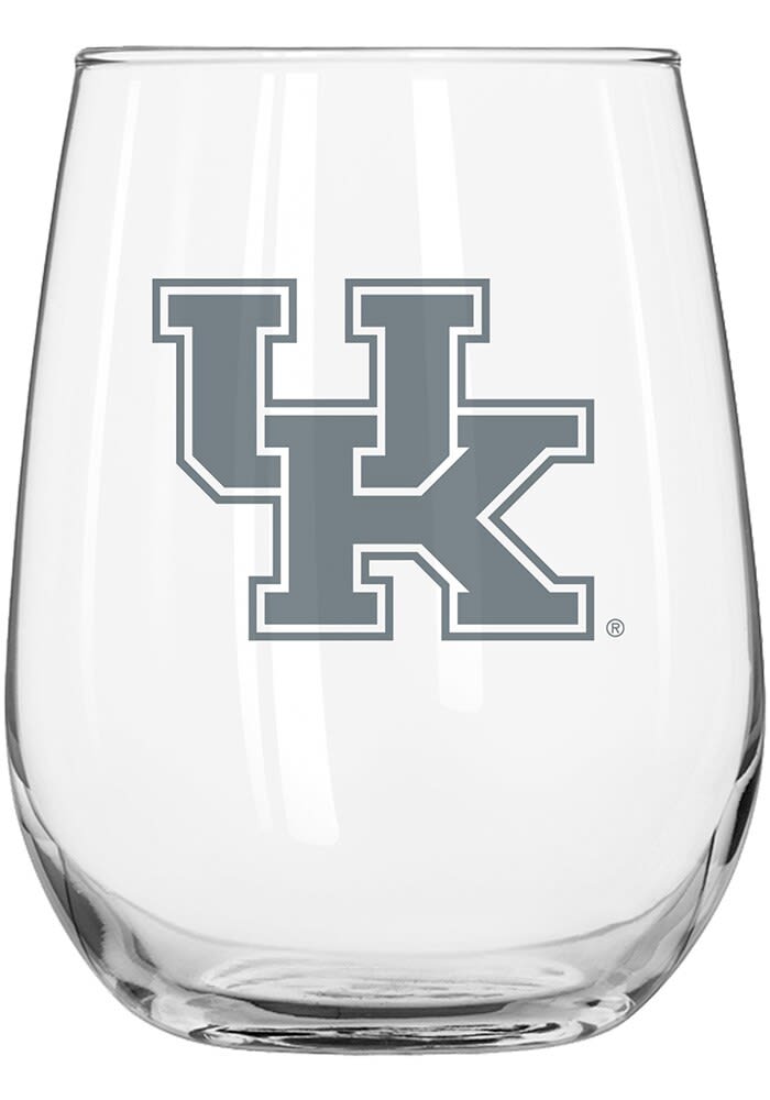 Kentucky Wildcats 16OZ Frost Curved Stemless Wine Glass