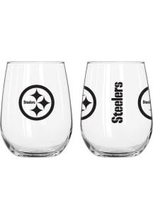 Pittsburgh Steelers 16OZ Gameday Curved Stemless Wine Glass