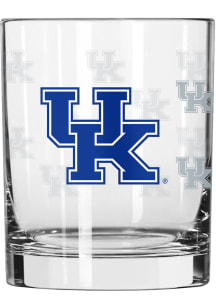 Kentucky Wildcats Satin Etch 14oz Rock Glass