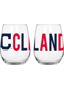 Cleveland Indians 16OZ Overtime Stemless Wine Glass