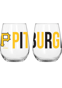 Pittsburgh Pirates 16OZ Overtime Stemless Wine Glass