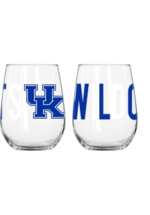 Kentucky Wildcats 16OZ Overtime Stemless Wine Glass