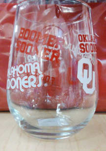 Oklahoma Sooners 16OZ Retro Spirit Stemless Wine Glass