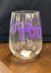 TCU Horned Frogs 16OZ Stemless Wine Glass