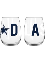 Dallas Cowboys 16OZ Overtime Stemless Wine Glass