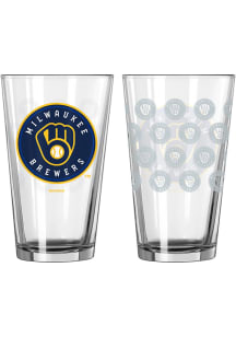 Milwaukee Brewers 16OZ Satin Etch Pint Glass