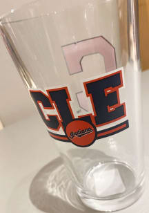 Cleveland Indians 16OZ Letterman Pint Glass