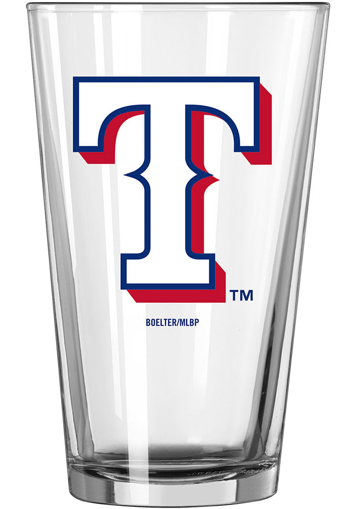 Texas Rangers 16OZ Letterman Pint Glass