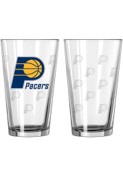 Indiana Pacers 16OZ Satin Etch Pint Glass