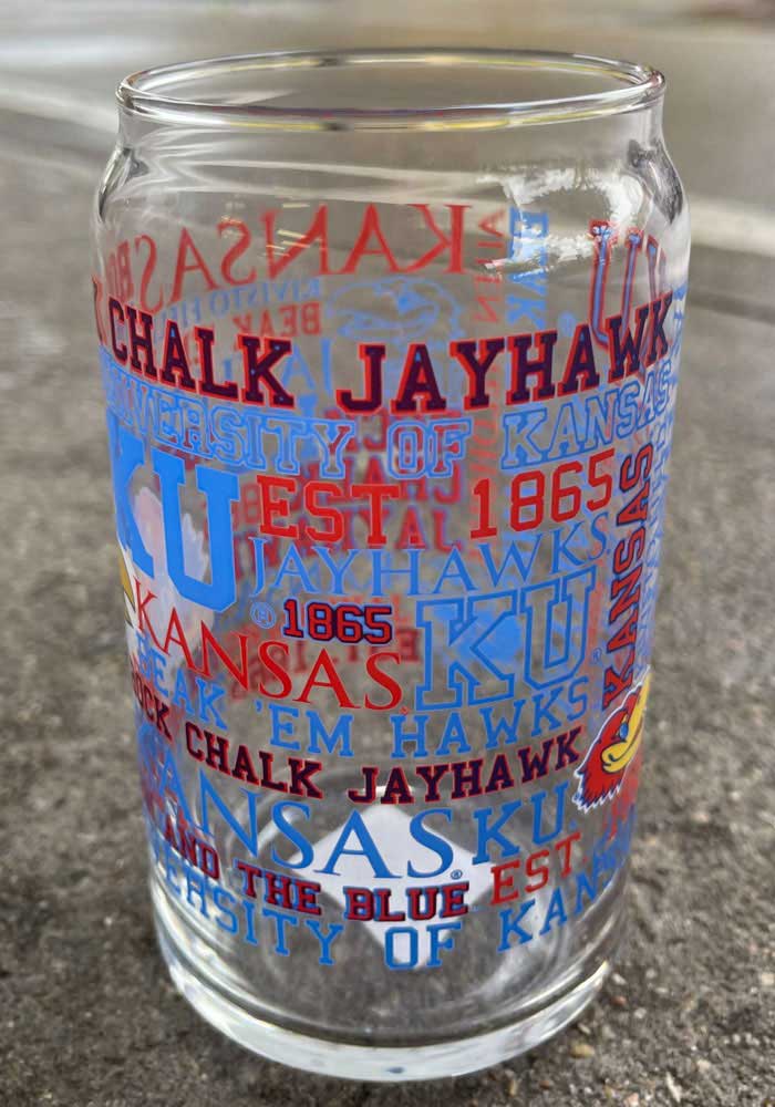 Kansas Jayhawks 16OZ Spirit Pint Glass