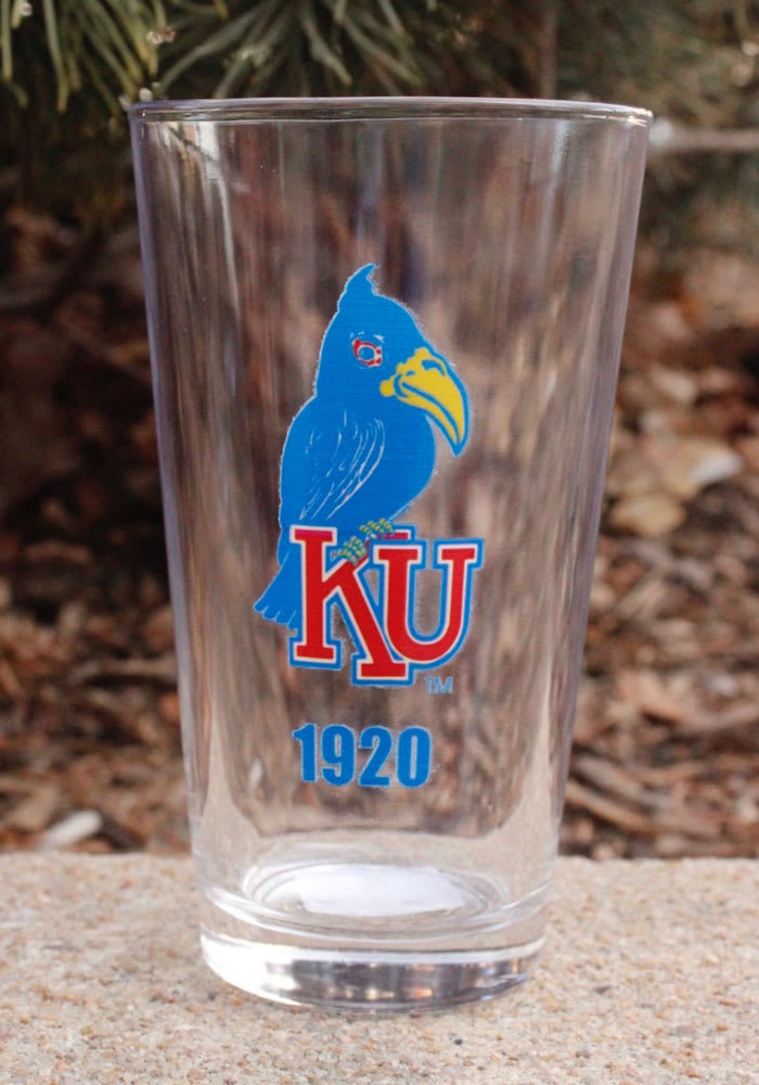 Kansas Jayhawks 16OZ Jayhawk 1920 Pint Glass