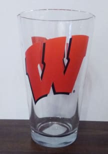 Wisconsin Badgers 16OZ W Logo Pint Glass