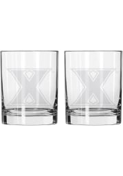 Xavier Musketeers 14OZ Etch Rock Glass