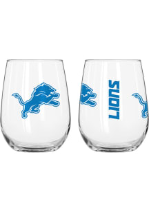 Detroit Lions 16OZ Gameday Curved Stemless Wine Glass