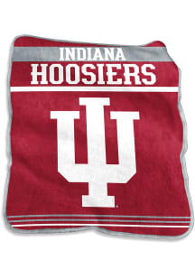 White Indiana Hoosiers Gameday Raschel Blanket