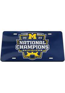 Michigan Wolverines Blue  2023 College Football National Champion License Frame