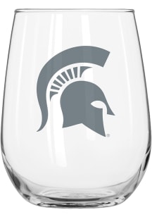 Michigan State Spartans 16OZ Frost Curved Stemless Wine Glass