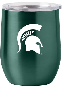 Green Michigan State Spartans 16oz Gameday Curved Stainless Steel Stemless