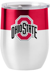 Red Ohio State Buckeyes 16oz Gameday Curved Stainless Steel Stemless