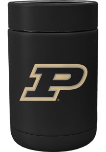 Black Purdue Boilermakers Flipside Powder Coat Stainless Steel Coolie