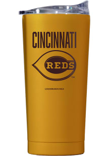 Cincinnati Reds 20OZ Powder Coat Stainless Steel Tumbler - Brown