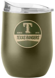 Texas Rangers 16OZ Powder Coat Stainless Steel Stemless