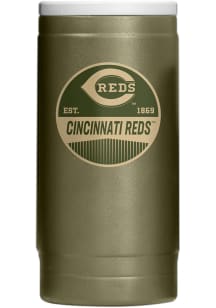 Cincinnati Reds 12OZ Slim Can Powder Coat Stainless Steel Coolie