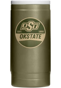Oklahoma State Cowboys 12OZ Slim Can Powder Coat Stainless Steel Coolie