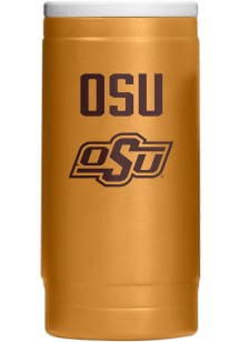 Oklahoma State Cowboys 12OZ Slim Can Powder Coat Stainless Steel Coolie