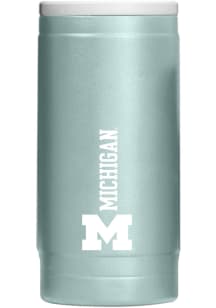 Navy Blue Michigan Wolverines 12OZ Slim Can Powder Coat Stainless Steel Coolie