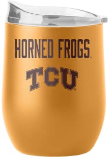 TCU Horned Frogs 16OZ Powder Coat Stainless Steel Stemless