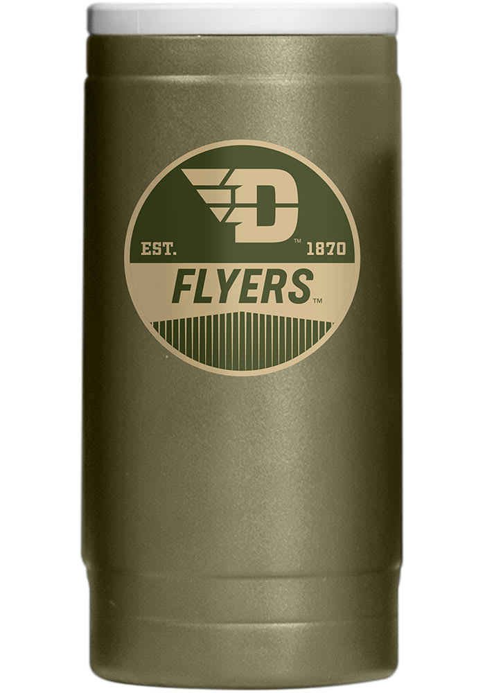 Dayton Flyers 12OZ Slim Can Powder Coat Stainless Steel Coolie