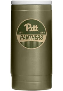 Pitt Panthers 12OZ Slim Can Powder Coat Stainless Steel Coolie