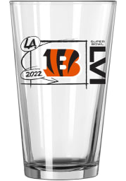 Cincinnati Bengals Super Bowl LVI Bound 16 oz Pint Glass