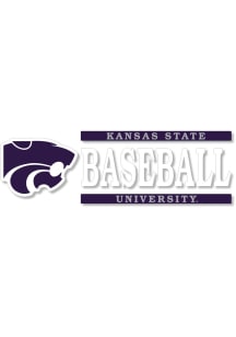 Purple K-State Wildcats 6x2 Baseball Decal