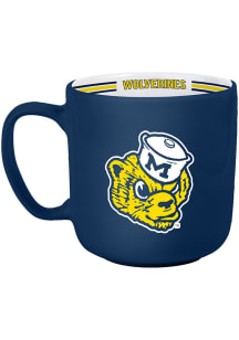 Navy Blue Michigan Wolverines Vault Logo Mug