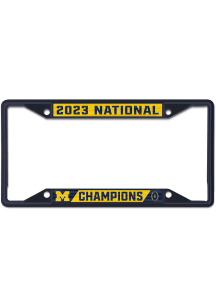 Michigan Wolverines 2023 College Football National Champion Metal License Frame