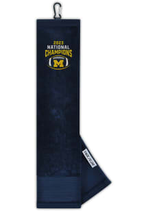 Michigan Wolverines 2023 College Football National Champion 15x25 Embroidered Golf Towel
