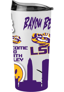 LSU Tigers 20oz Native Stainless Steel Tumbler - White