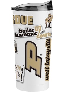Purdue Boilermakers 20oz Native Stainless Steel Tumbler - White