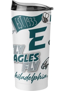 Philadelphia Eagles 20oz Native Stainless Steel Tumbler - White
