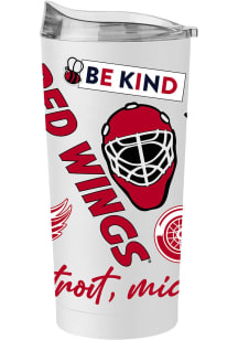 Detroit Red Wings 20oz Native Stainless Steel Tumbler - White