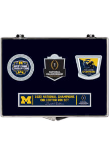 Michigan Wolverines Souvenir 2023 College Football National Champion 3 Piece Set Pin