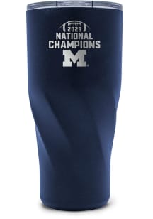 Michigan Wolverines 2023 College Football National Champion 20oz Stainless Steel Tumbler - Blue