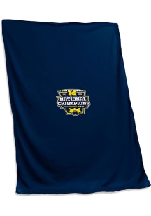 Blue Wolverines 2023 CFP National Champions Sweatshirt Blanket