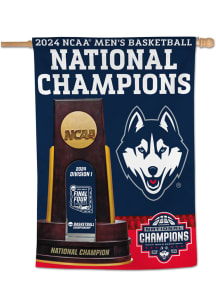 UConn Huskies 2024 Mens Basketball National Champs 28x40 Banner