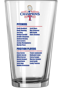 Texas Rangers 2023 World Series Champions 16oz Pint Glass