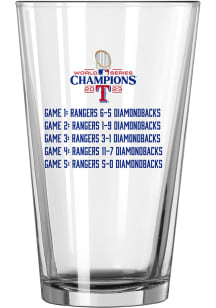 Texas Rangers 2023 World Series Champions 16oz Pint Glass