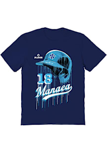 Sean Manaea  Vive La Fete Indiana State Sycamores Youth Navy Blue Drip Short Sleeve T-Shirt